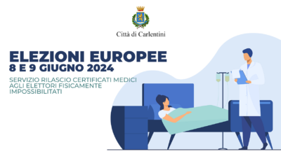 Elezioni europee 2024: servizio di rilascio certificati medici per elettori fisicamente impossibilitati